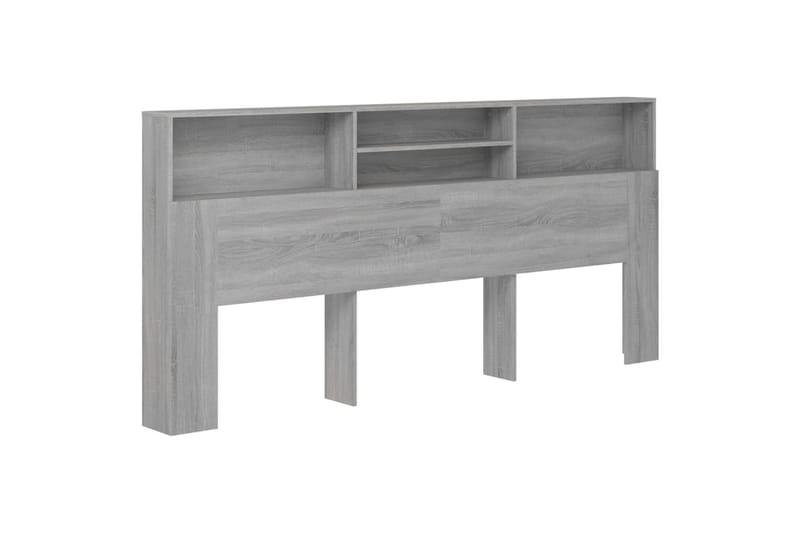 beBasic Sengegavlskap grå sonoma 220x19x103,5 cm - GrÃ¥ - Møbler - Senger - Sengetilbehør & sengegavl - Sengegavl