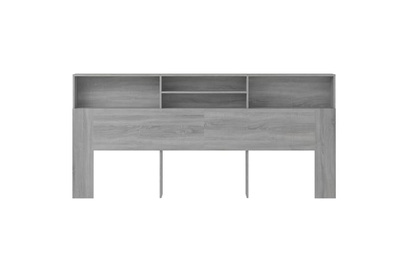 beBasic Sengegavlskap grå sonoma 220x19x103,5 cm - GrÃ¥ - Møbler - Senger - Sengetilbehør & sengegavl - Sengegavl