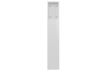 beBasic Sengegavlskap høyglans hvit 120x18,5x104,5 cm - Hvit - Møbler - Senger - Sengetilbehør & sengegavl - Sengegavl