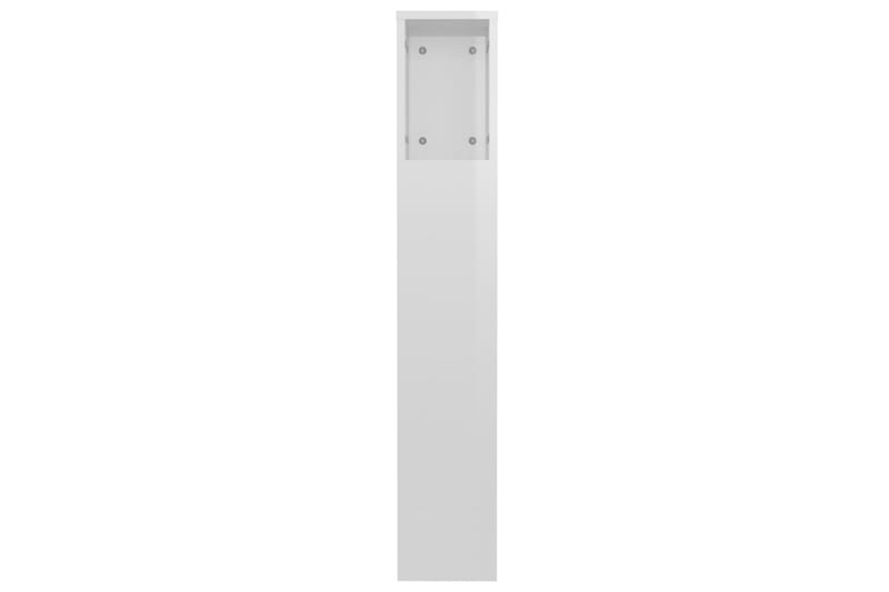 beBasic Sengegavlskap høyglans hvit 120x18,5x104,5 cm - Hvit - Møbler - Senger - Sengetilbehør & sengegavl - Sengegavl