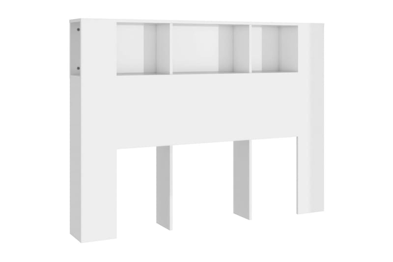 beBasic Sengegavlskap høyglans hvit 140x18,5x104,5 cm - Hvit - Møbler - Senger - Sengetilbehør & sengegavl - Sengegavl