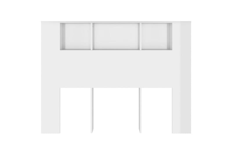 beBasic Sengegavlskap høyglans hvit 140x18,5x104,5 cm - Hvit - Møbler - Senger - Sengetilbehør & sengegavl - Sengegavl