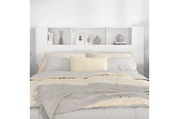 beBasic Sengegavlskap høyglans hvit 160x18,5x104,5 cm - Hvit - Møbler - Senger - Sengetilbehør & sengegavl - Sengegavl