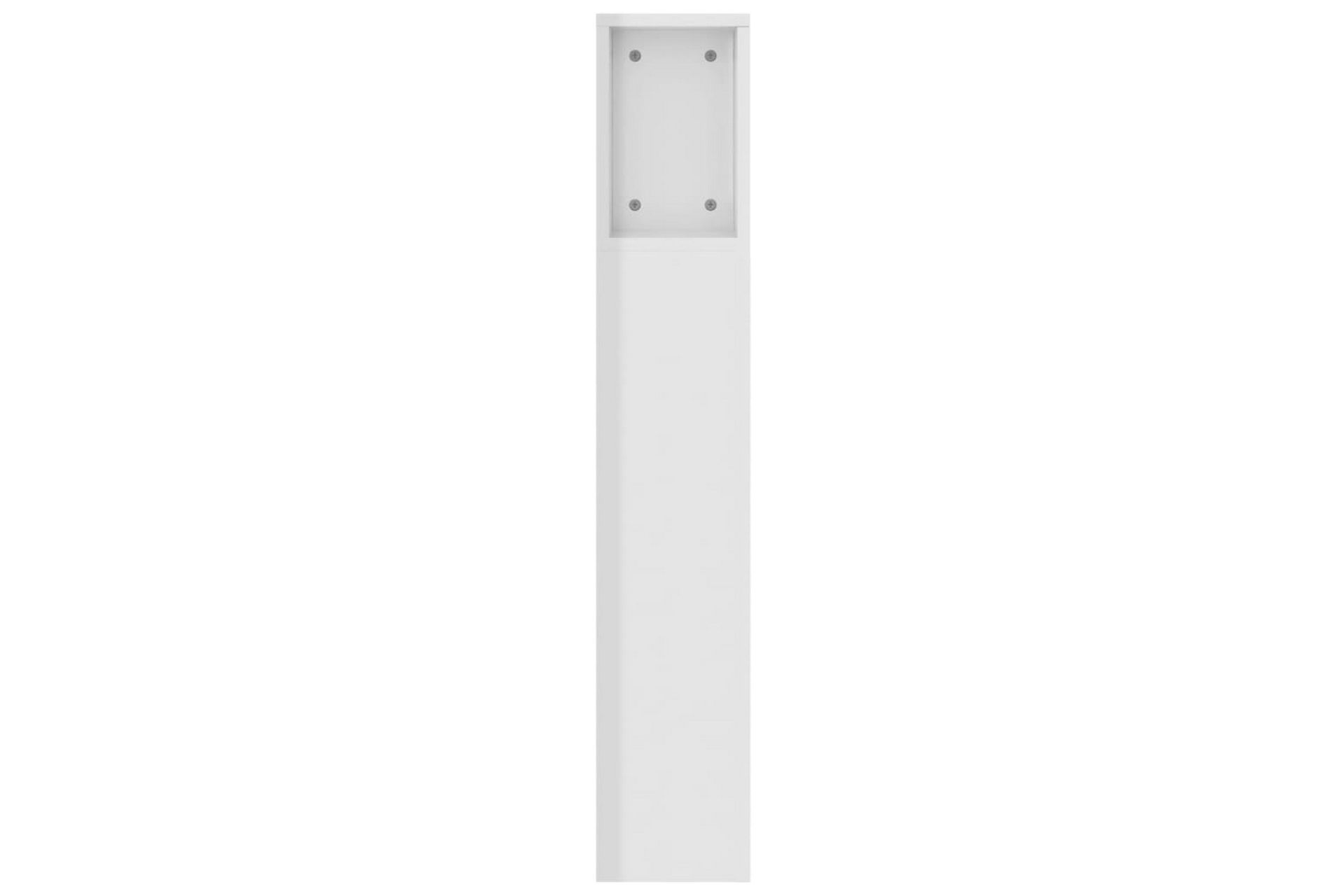 beBasic Sengegavlskap høyglans hvit 160x18,5x104,5 cm - Hvit - Møbler - Senger - Sengetilbehør & sengegavl - Sengegavl