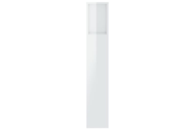 beBasic Sengegavlskap høyglans hvit 200x18,5x104,5 cm - Hvit - Møbler - Senger - Sengetilbehør & sengegavl - Sengegavl