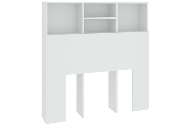 beBasic Sengegavlskap hvit 100x19x103,5 cm - Hvit - Møbler - Senger - Sengetilbehør & sengegavl - Sengegavl