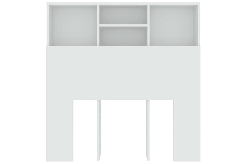 beBasic Sengegavlskap hvit 100x19x103,5 cm - Hvit - Møbler - Senger - Sengetilbehør & sengegavl - Sengegavl