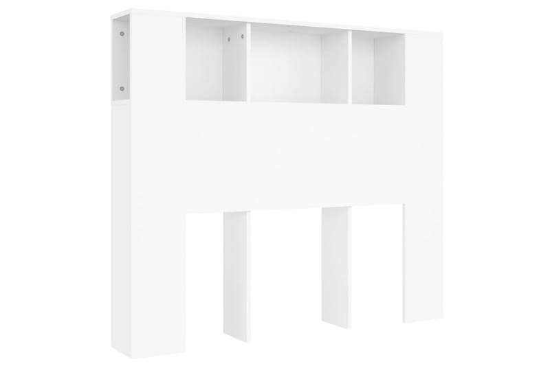 beBasic Sengegavlskap hvit 120x18,5x104,5 cm - Hvit - Møbler - Senger - Sengetilbehør & sengegavl - Sengegavl