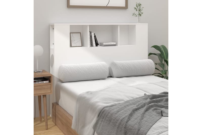 beBasic Sengegavlskap hvit 120x18,5x104,5 cm - Hvit - Møbler - Senger - Sengetilbehør & sengegavl - Sengegavl