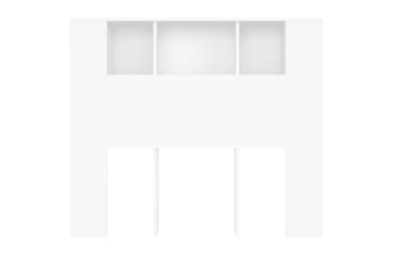 beBasic Sengegavlskap hvit 120x18,5x104,5 cm - Hvit - Møbler - Senger - Sengetilbehør & sengegavl - Sengegavl