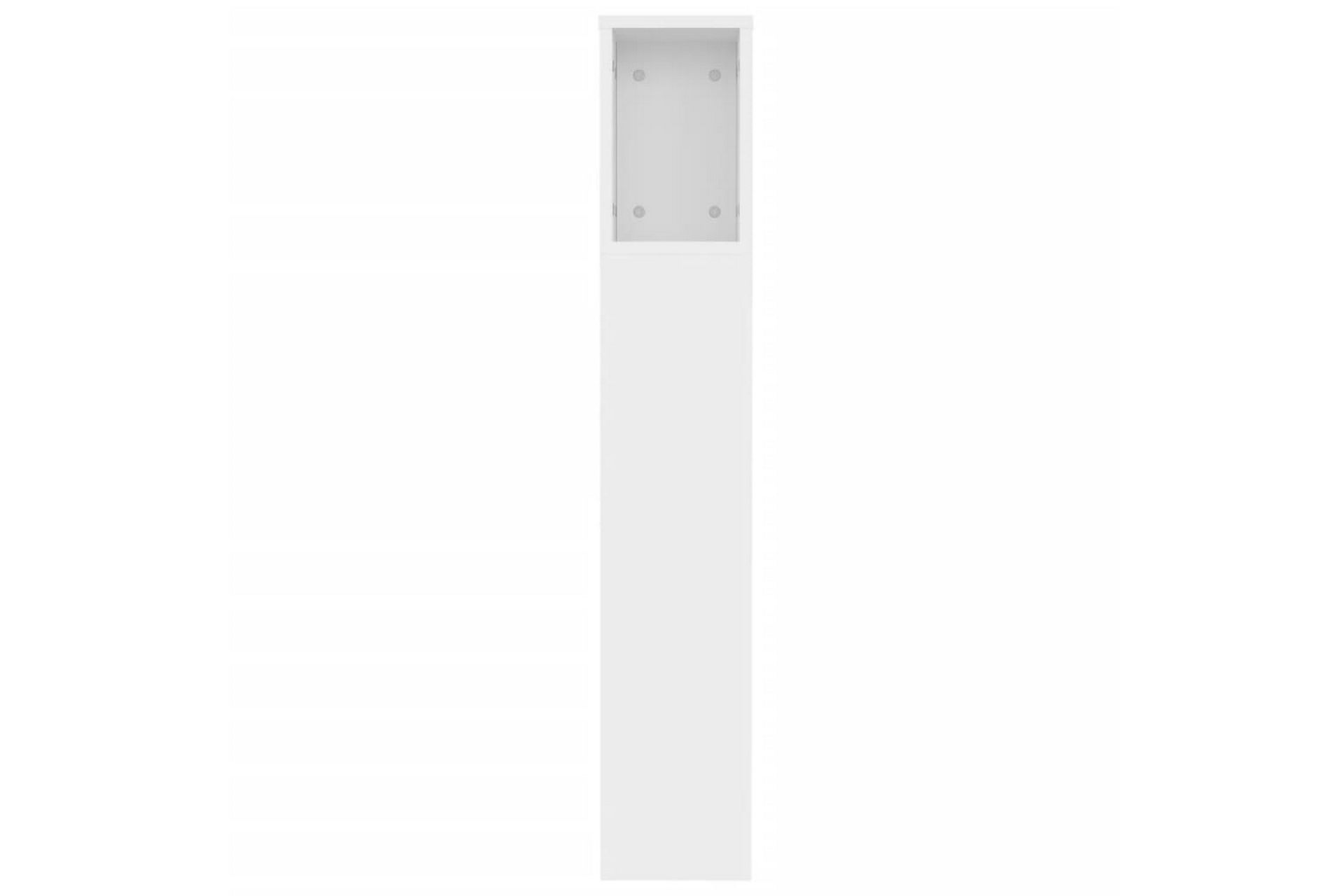 beBasic Sengegavlskap hvit 120x18,5x104,5 cm - Hvit - Møbler - Senger - Sengetilbehør & sengegavl - Sengegavl