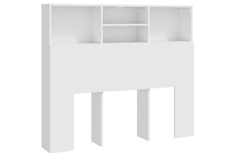 beBasic Sengegavlskap hvit 120x19x103,5 cm - Hvit - Møbler - Senger - Sengetilbehør & sengegavl - Sengegavl