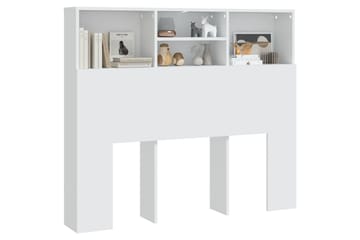 beBasic Sengegavlskap hvit 120x19x103,5 cm - Hvit - Møbler - Senger - Sengetilbehør & sengegavl - Sengegavl