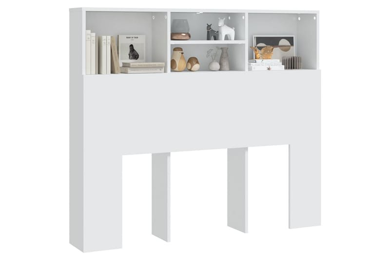 beBasic Sengegavlskap hvit 120x19x103,5 cm - Hvit - Møbler - Senger - Sengetilbehør & sengegavl - Sengegavl