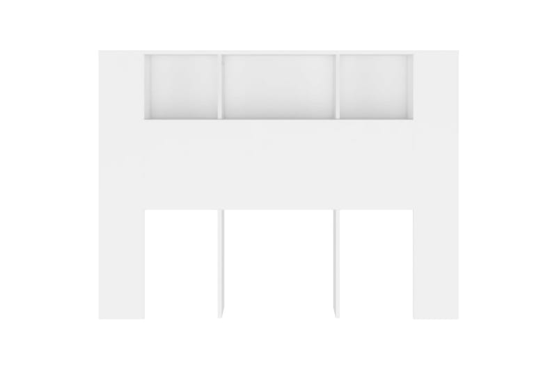 beBasic Sengegavlskap hvit 140x18,5x104,5 cm - Hvit - Møbler - Senger - Sengetilbehør & sengegavl - Sengegavl