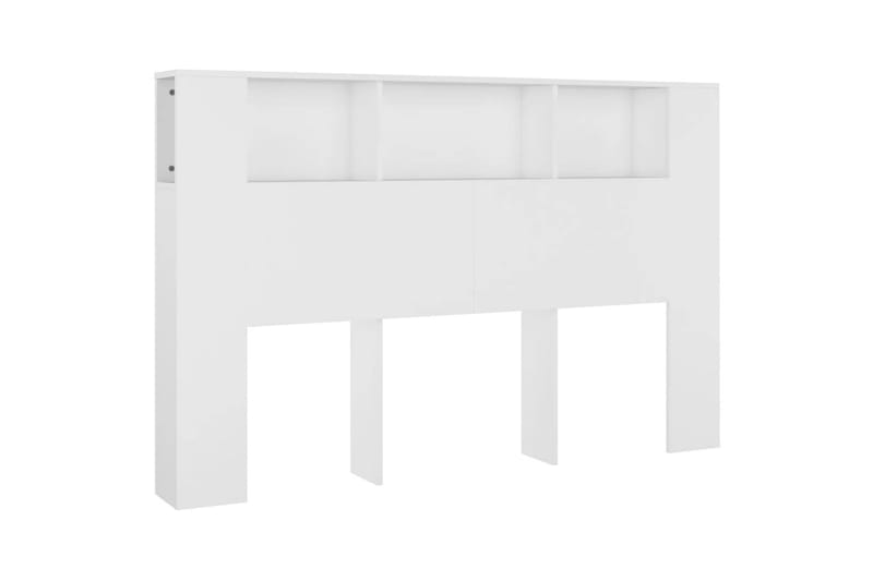 beBasic Sengegavlskap hvit 160x18,5x104,5 cm - Hvit - Møbler - Senger - Sengetilbehør & sengegavl - Sengegavl