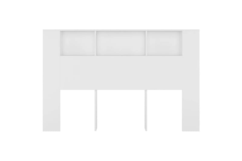 beBasic Sengegavlskap hvit 160x18,5x104,5 cm - Hvit - Møbler - Senger - Sengetilbehør & sengegavl - Sengegavl