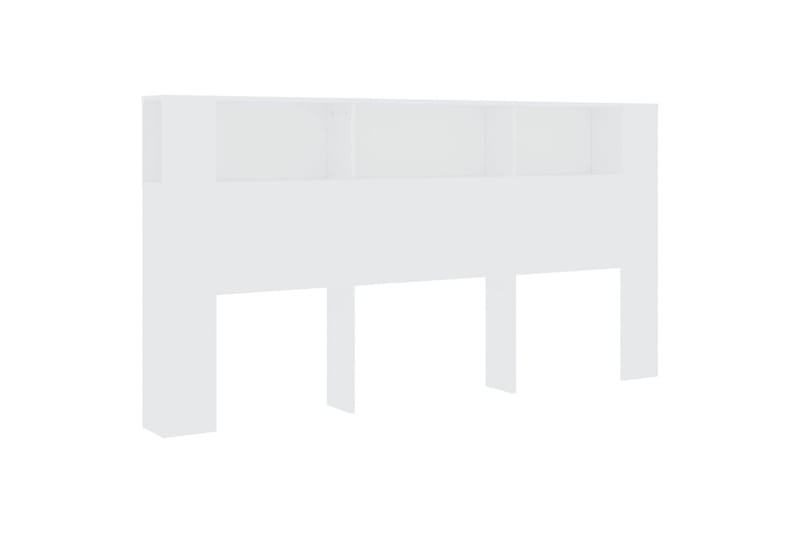 beBasic Sengegavlskap hvit 200x18,5x104,5 cm - Hvit - Møbler - Senger - Sengetilbehør & sengegavl - Sengegavl