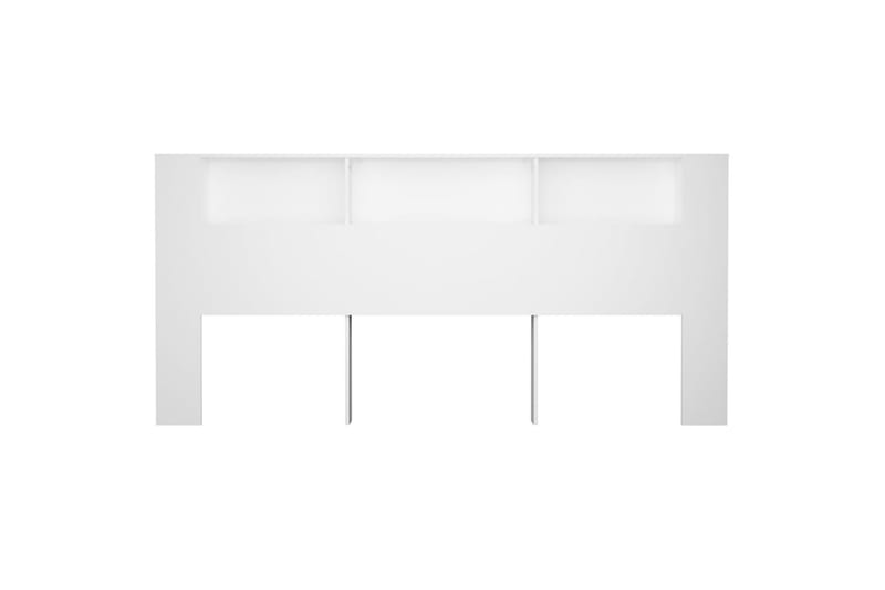 beBasic Sengegavlskap hvit 220x18,5x104,5 cm - Hvit - Møbler - Senger - Sengetilbehør & sengegavl - Sengegavl
