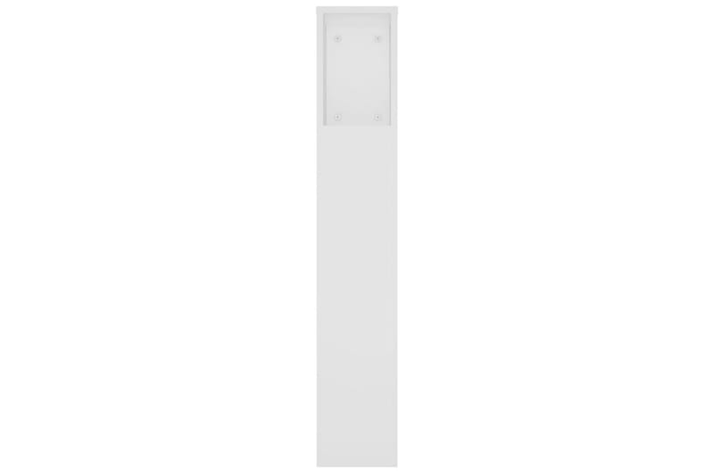 beBasic Sengegavlskap hvit 220x18,5x104,5 cm - Hvit - Møbler - Senger - Sengetilbehør & sengegavl - Sengegavl