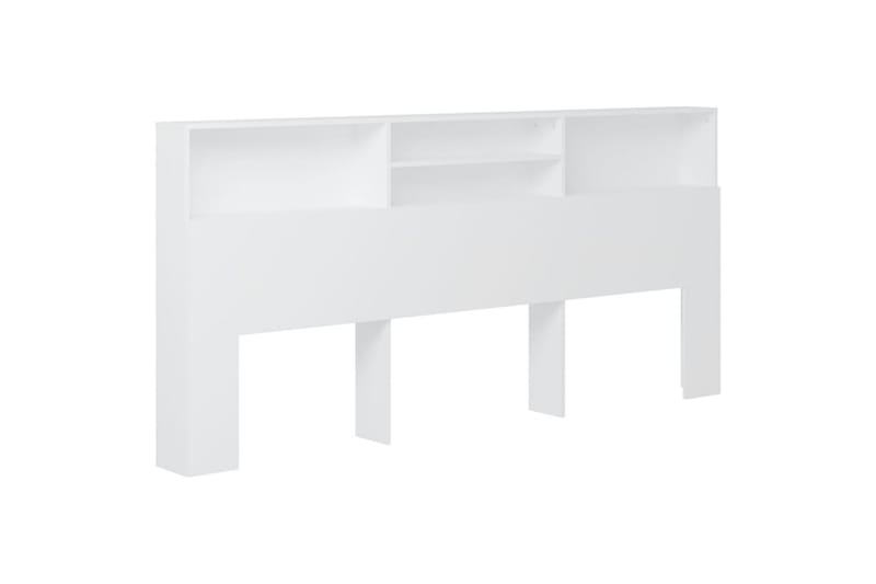 beBasic Sengegavlskap hvit 220x19x103,5 cm - Hvit - Møbler - Senger - Sengetilbehør & sengegavl - Sengegavl