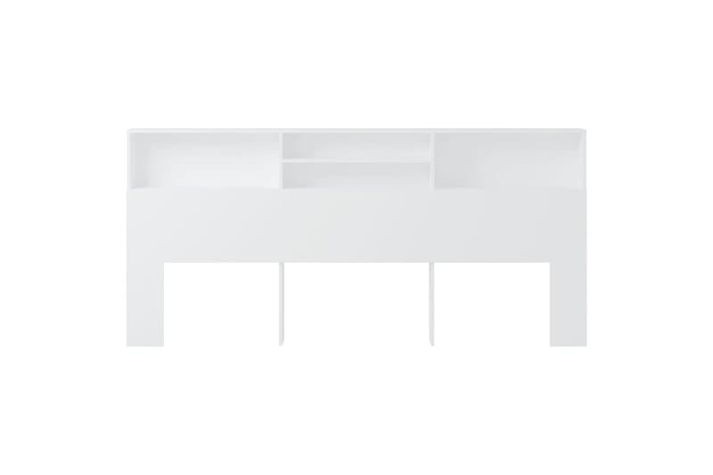 beBasic Sengegavlskap hvit 220x19x103,5 cm - Hvit - Møbler - Senger - Sengetilbehør & sengegavl - Sengegavl