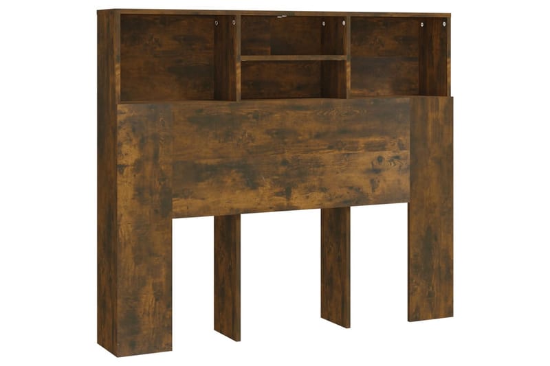 beBasic Sengegavlskap røkt eik 120x19x103,5 cm - Brun - Møbler - Senger - Sengetilbehør & sengegavl - Sengegavl