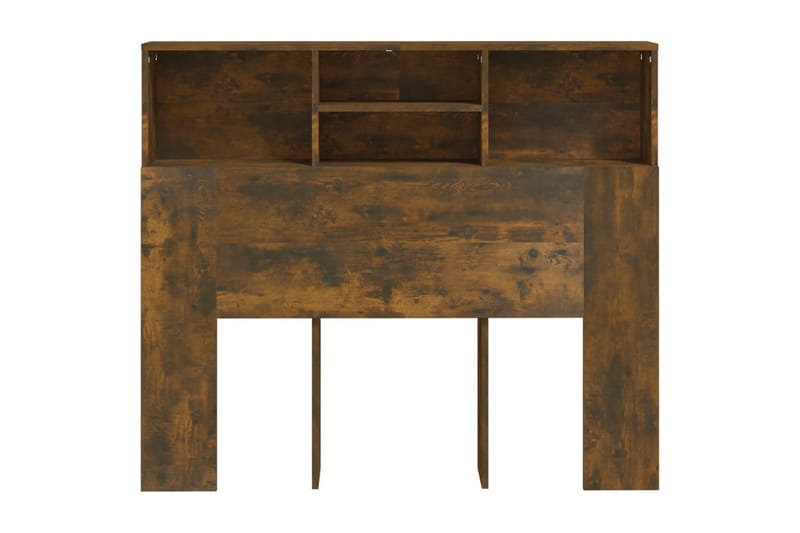 beBasic Sengegavlskap røkt eik 120x19x103,5 cm - Brun - Møbler - Senger - Sengetilbehør & sengegavl - Sengegavl