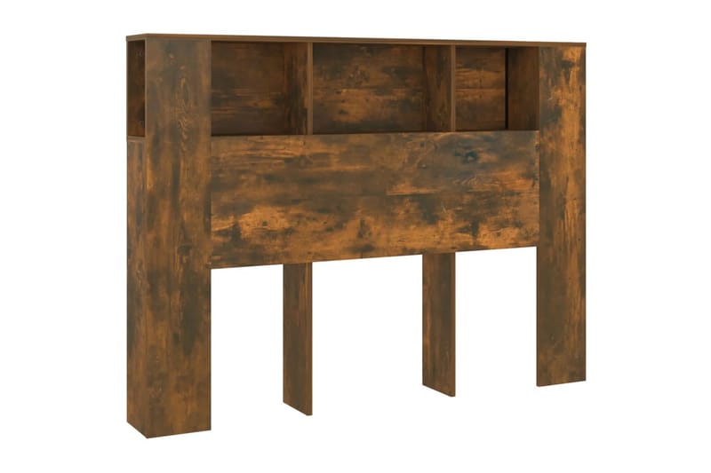 beBasic Sengegavlskap røkt eik 140x18,5x104,5 cm - Brun - Møbler - Senger - Sengetilbehør & sengegavl - Sengegavl