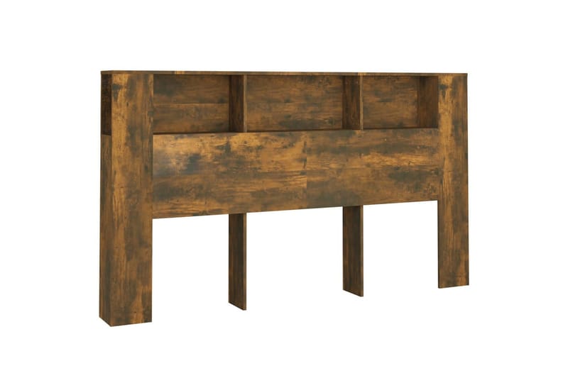 beBasic Sengegavlskap røkt eik 180x18,5x104,5 cm - Brun - Møbler - Senger - Sengetilbehør & sengegavl - Sengegavl