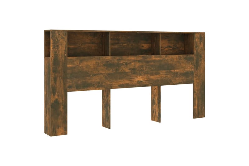 beBasic Sengegavlskap røkt eik 200x18,5x104,5 cm - Brun - Møbler - Senger - Sengetilbehør & sengegavl - Sengegavl