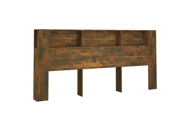 beBasic Sengegavlskap røkt eik 220x18,5x104,5 cm - Brun - Møbler - Senger - Sengetilbehør & sengegavl - Sengegavl