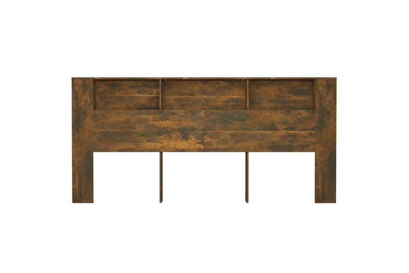 beBasic Sengegavlskap røkt eik 220x18,5x104,5 cm - Brun - Møbler - Senger - Sengetilbehør & sengegavl - Sengegavl