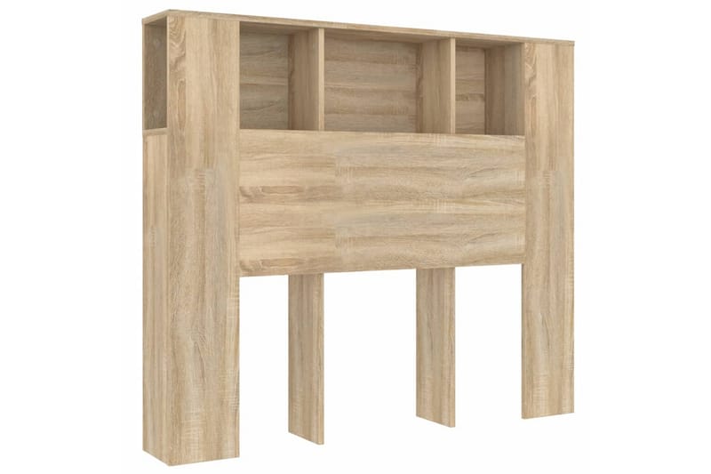 beBasic Sengegavlskap sonoma eik 120x18,5x104,5 cm - Brun - Møbler - Senger - Sengetilbehør & sengegavl - Sengegavl