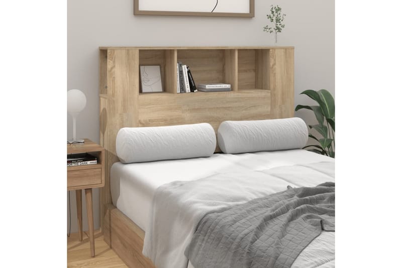 beBasic Sengegavlskap sonoma eik 120x18,5x104,5 cm - Brun - Møbler - Senger - Sengetilbehør & sengegavl - Sengegavl