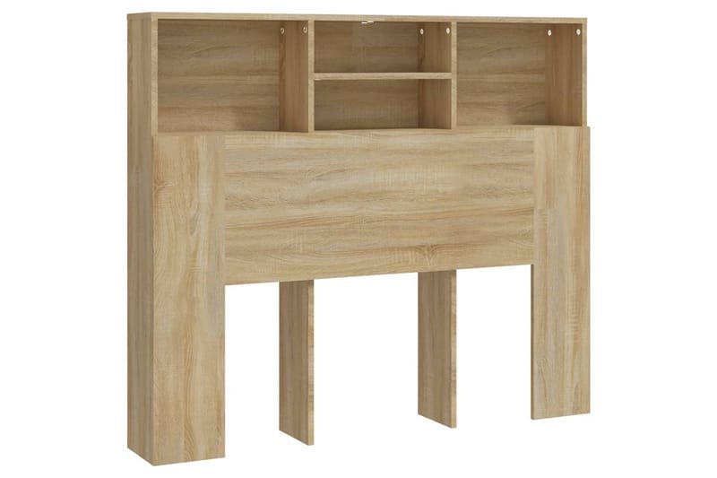 beBasic Sengegavlskap sonoma eik 120x19x103,5 cm - Brun - Møbler - Senger - Sengetilbehør & sengegavl - Sengegavl