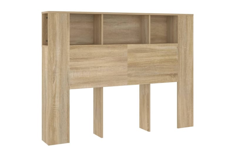 beBasic Sengegavlskap sonoma eik 140x18,5x104,5 cm - Brun - Møbler - Senger - Sengetilbehør & sengegavl - Sengegavl