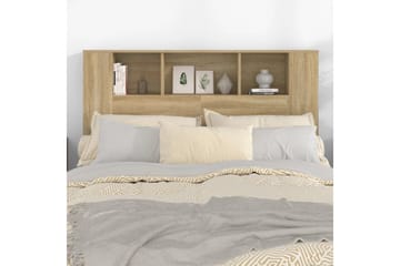 beBasic Sengegavlskap sonoma eik 140x18,5x104,5 cm - Brun - Møbler - Senger - Sengetilbehør & sengegavl - Sengegavl