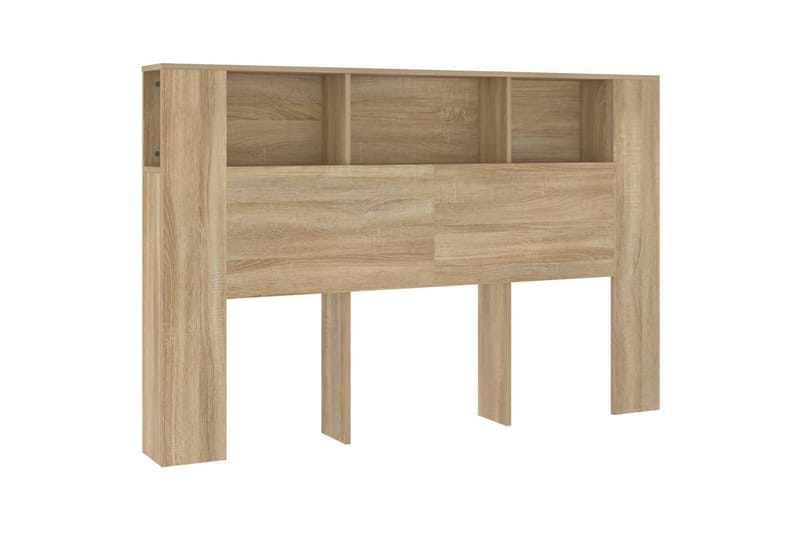 beBasic Sengegavlskap sonoma eik 160x18,5x104,5 cm - Brun - Møbler - Senger - Sengetilbehør & sengegavl - Sengegavl