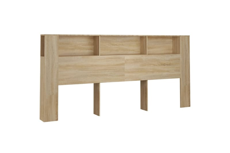 beBasic Sengegavlskap sonoma eik 220x18,5x104,5 cm - Brun - Møbler - Senger - Sengetilbehør & sengegavl - Sengegavl