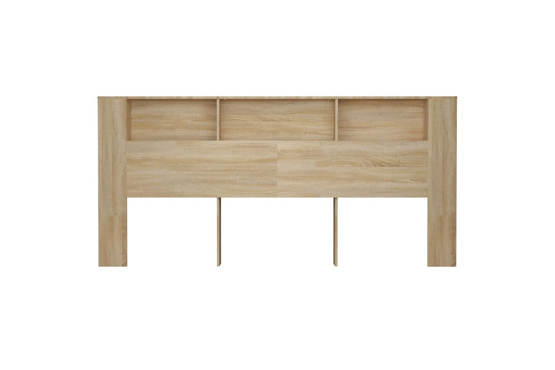 beBasic Sengegavlskap sonoma eik 220x18,5x104,5 cm - Brun - Møbler - Senger - Sengetilbehør & sengegavl - Sengegavl