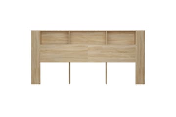 beBasic Sengegavlskap sonoma eik 220x18,5x104,5 cm - Brun - Møbler - Senger - Sengetilbehør & sengegavl - Sengegavl