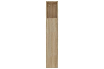 beBasic Sengegavlskap sonoma eik 220x18,5x104,5 cm - Brun - Møbler - Senger - Sengetilbehør & sengegavl - Sengegavl