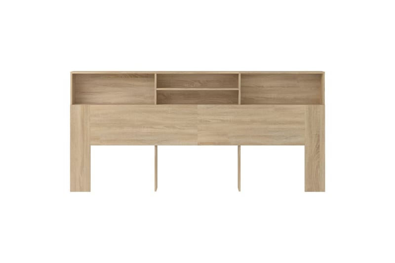 beBasic Sengegavlskap sonoma eik 220x19x103,5 cm - Brun - Møbler - Senger - Sengetilbehør & sengegavl - Sengegavl
