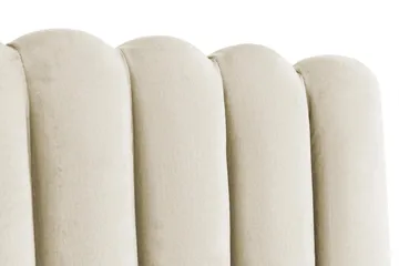 Davia Sengegavl Fløyel 160 cm - Beige - Møbler - Senger - Sengetilbehør & sengegavl - Sengegavl