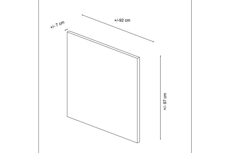 Hodegjerde Sudamal Beige - 92 x 7 x 97 cm - Møbler - Senger - Sengetilbehør & sengegavl - Sengegavl