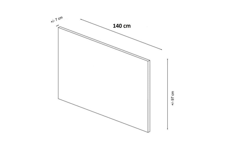 Lamal Sengegavl 140 cm - Beige - Møbler - Senger - Sengetilbehør & sengegavl - Sengegavl