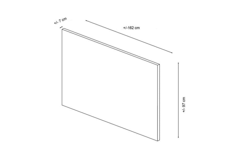 Lamal Sengegavl 162 cm - Beige - Møbler - Senger - Sengetilbehør & sengegavl - Sengegavl