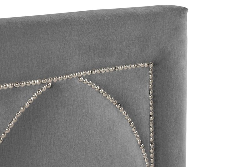 Leva Sengegavl 160cm - Mørkegrå/Fløyel - Møbler - Senger - Sengetilbehør & sengegavl - Sengegavl