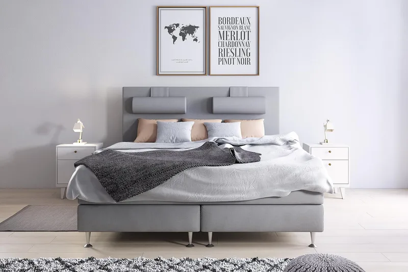 Meja Nakkepute Stor 1-pk - Lysegrå - Møbler - Senger - Sengetilbehør & sengegavl